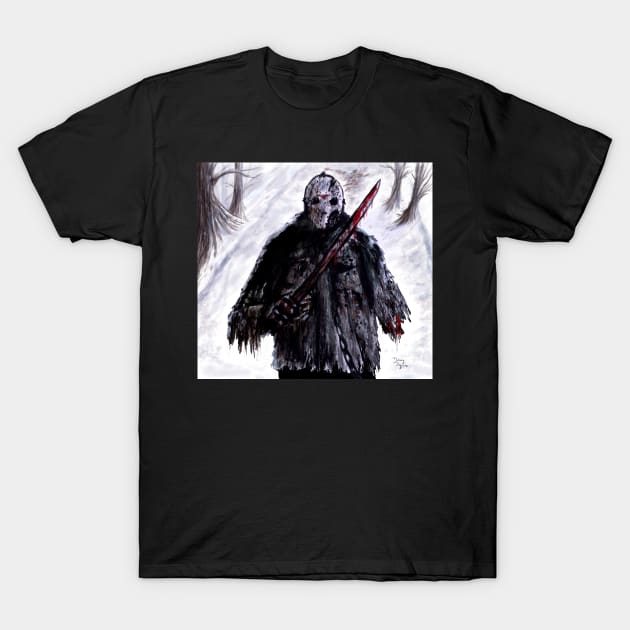 Jason vs Freddy Ice Storm T-Shirt by DougSQ